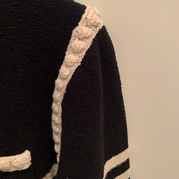 J. Crew Odette sweater lady jacket in striped bouclé NEW Size large RARE - Picture 8 of 15